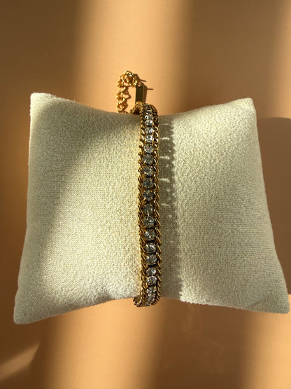 Layered CZ Chain Bracelet