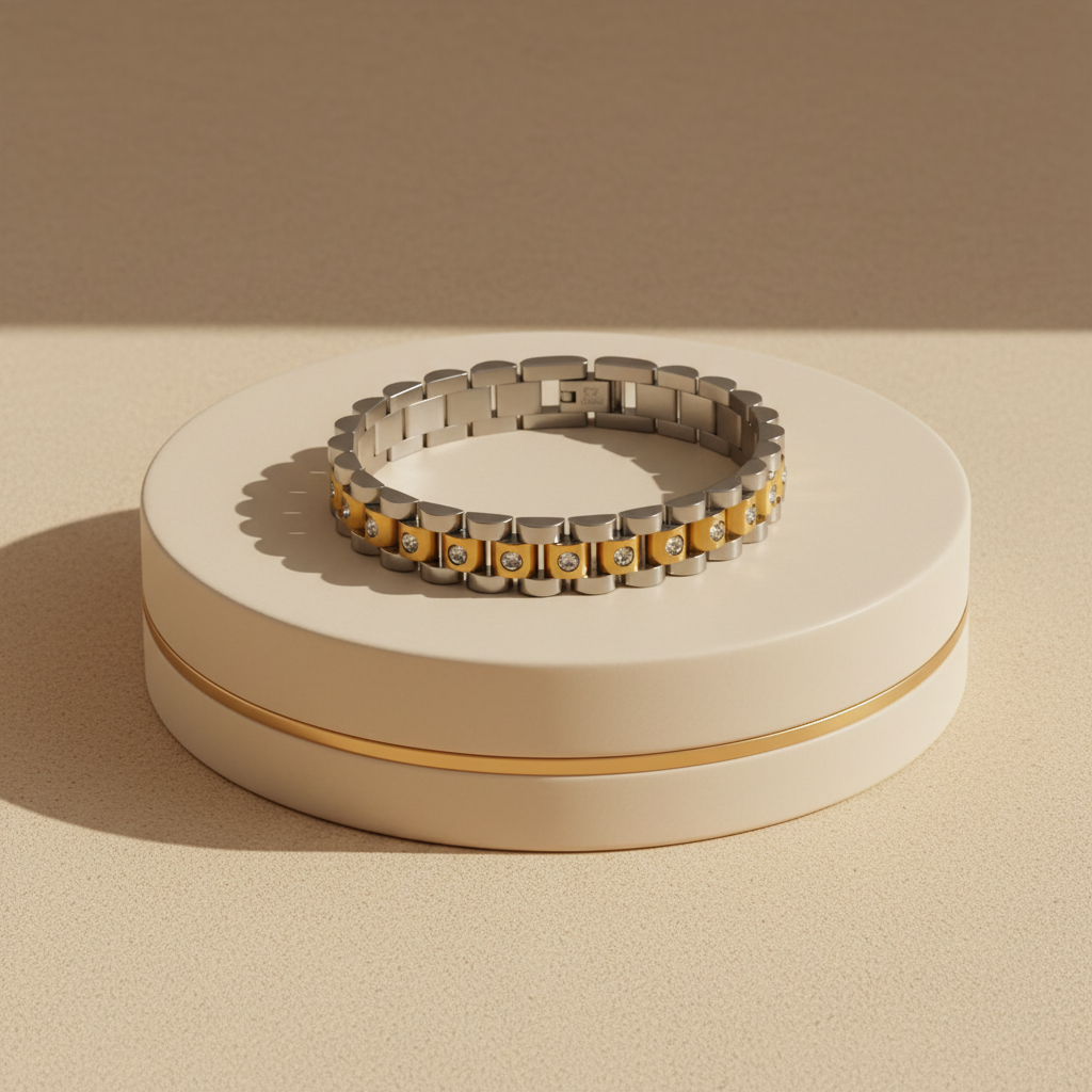 Two-Tone Link Bracelet