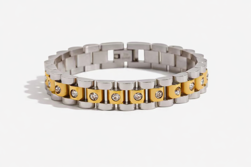Two-Tone Link Bracelet