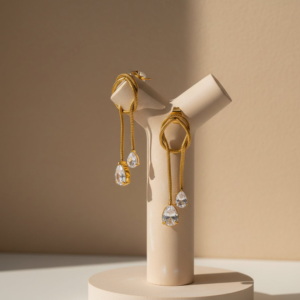 Teardrop Loop Earrings