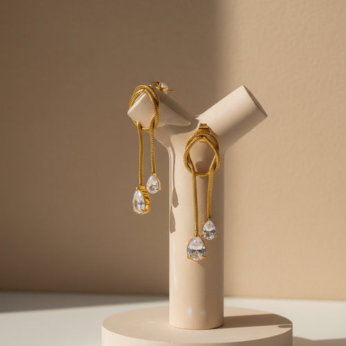 Teardrop Loop Earrings