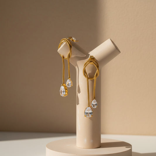 Teardrop Loop Earrings